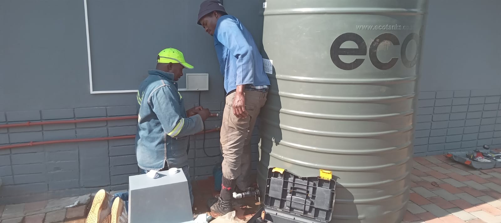 Completed water reservoir installation Sandton